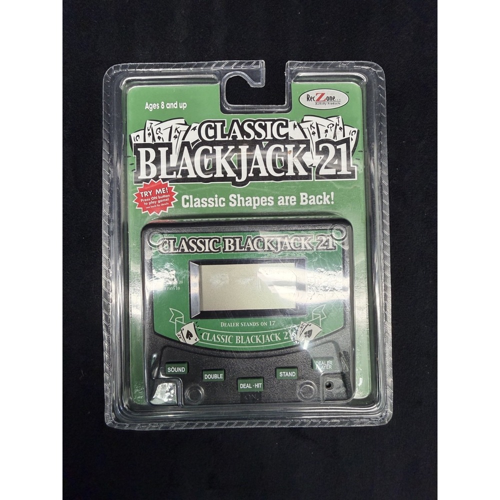2003 RecZone Classic Blackjack 21 Electronic Handheld Game New Sealed NOS